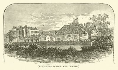 Kingswood iskola és kápolna (metszet) alkotó: English School