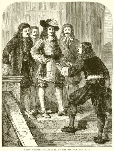 Kirby figyelmezteti II. Károlyt a merényletről alkotó: English School