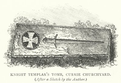 Templomos lovag sírja, Currie templomkert (metszet) alkotó: English School