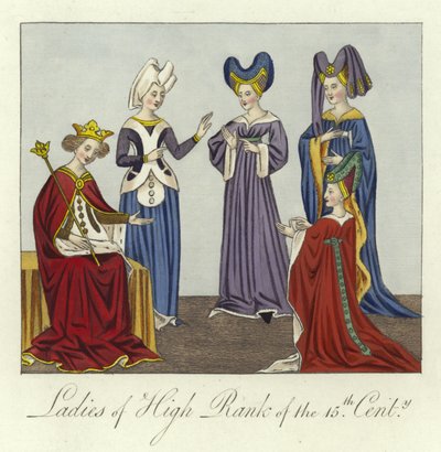 A 15. század magas rangú hölgyei alkotó: English School