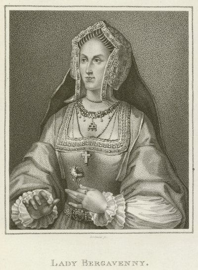 Lady Bergavenny (metszet) alkotó: English School