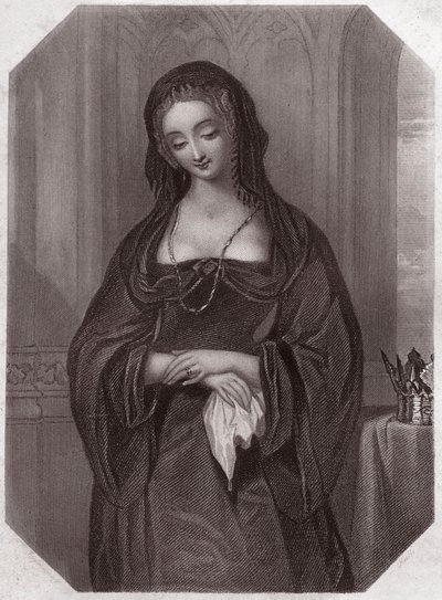 Lady Gray (Henry VI) (VI. Henry) (Elizabeth Woodville) - „” Galerie des femmes de Shakespeare, a korai londoni művészek negyvenöt komoly portréjának gyűjteménye, kritikai és irodalmi megjegyzésekkel gazdagítva””” 1838 körül - a „ ” Galéria a nőkről alkotó: English School