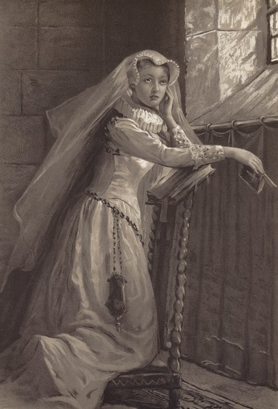 Lady Jane Gray (litho) alkotó: English School