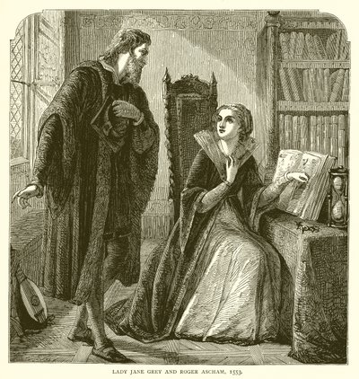Lady Jane Gray és Roger Ascham, 1553 alkotó: English School