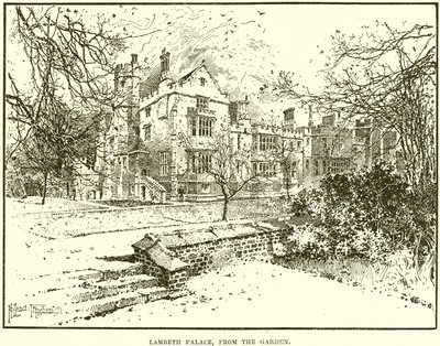 Lambeth-palota, a kertből alkotó: English School