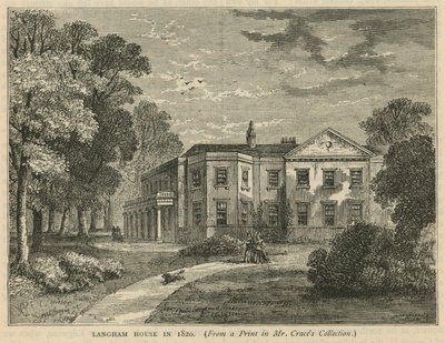 Langham-ház 1820-ban alkotó: English School