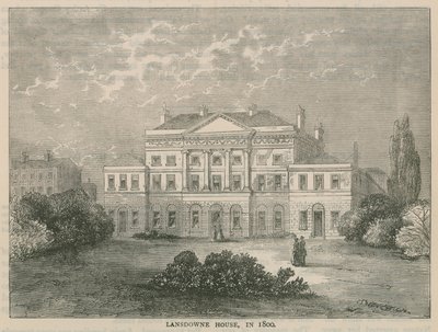 Lansdowne House, Berkley Square, 1800-ban alkotó: English School