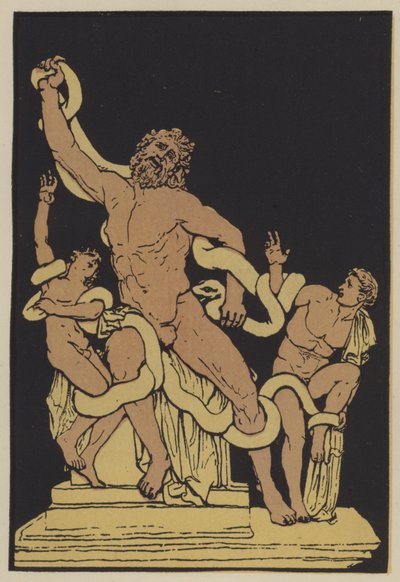 Laocoon (színes litho) alkotó: English School