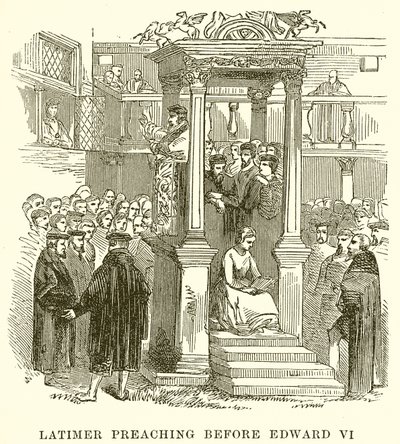 Latimer prédikáció VI. Edward előtt alkotó: English School