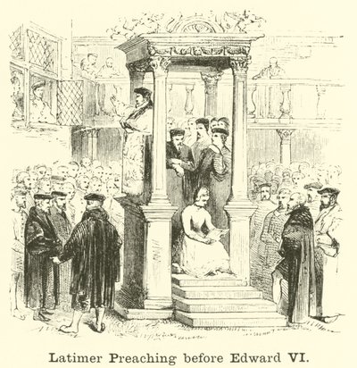 Latimer prédikáció VI. Edward előtt alkotó: English School