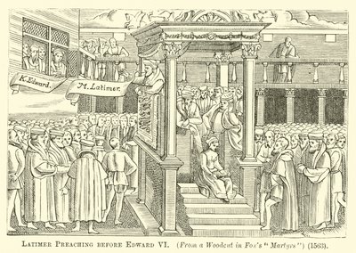 Latimer prédikáció VI. Edward előtt alkotó: English School
