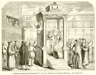 Latimer prédikál VI. Edward előtt alkotó: English School