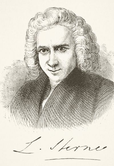 Laurence Sterne, William Hickman Smith Aubrey (1858-1916) „Anglia nemzeti és hazai története” című művéből, London, 1890 körül. alkotó: English School