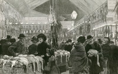 Leadenhall piac karácsonykor alkotó: English School