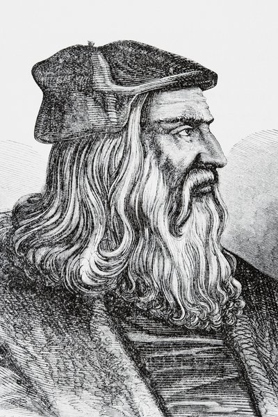 Leonardo Da Vinci (litho) alkotó: English School