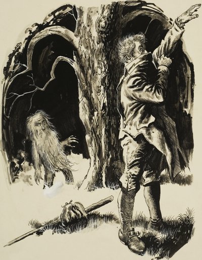 Leshy, vagy Spirit of the Forest alkotó: English School