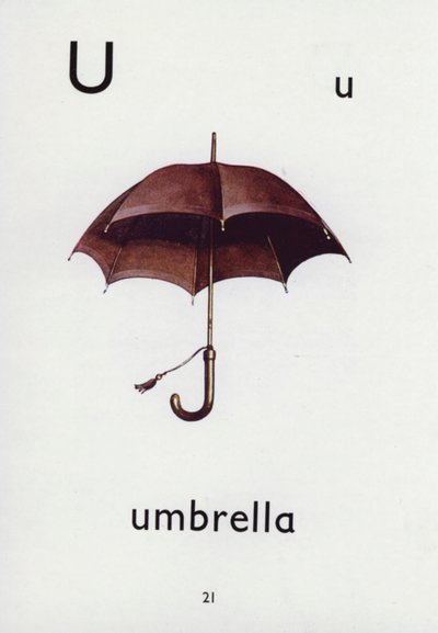 U betű, esernyő (színes litó) alkotó: English School
