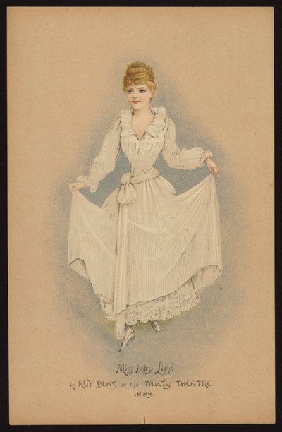Letty Lind angol színésznő és énekes (színes litho) alkotó: English School