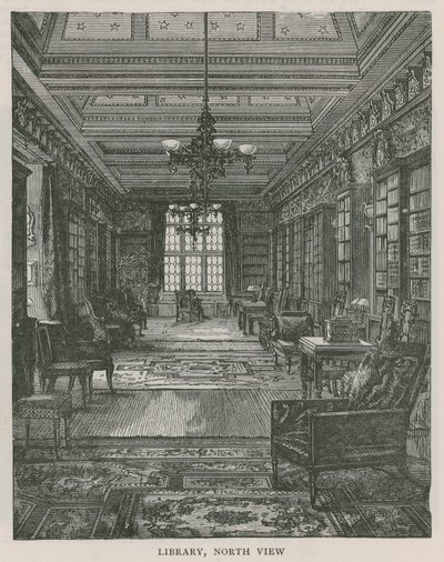 Könyvtár, északi nézet, Holland House alkotó: English School