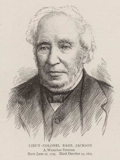 Basil Jackson alezredes (metszet) alkotó: English School