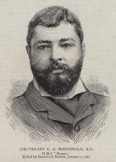 C. B. Macdonald hadnagy, RN (metszet) alkotó: English School