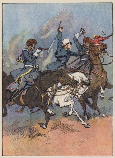 Roberts hadnagy megmenti a zászlót (színes litó) alkotó: English School