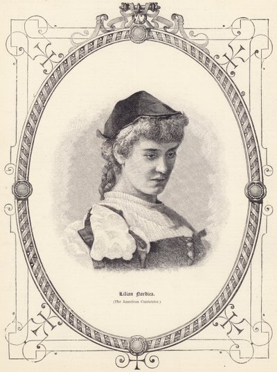 Lilian Nordica (az amerikai Cantatrice) (metszet) alkotó: English School