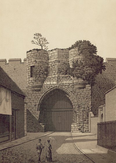 Lincoln, Castle Gateway (litográfia) alkotó: English School
