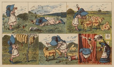 Kis Bo-Peep (színes litó) alkotó: English School