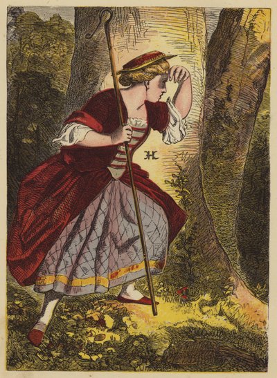 Kis Bo-Peep (színes metszet) alkotó: English School