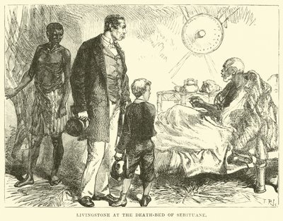 Livingstone am Sterbebett von Sebituane von English School