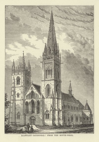 Llandaff katedrális, délnyugat felől alkotó: English School