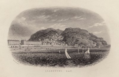 Llandudno Bay (metszet) alkotó: English School