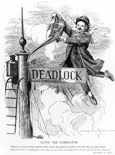 Lloyd the Lubricator, a Punch magazinból, 1907. november 13 alkotó: English School