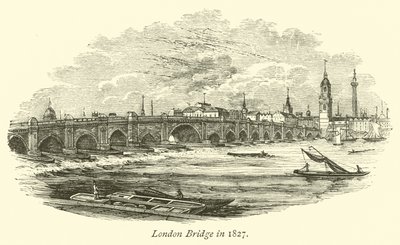 London Bridge 1827-ben alkotó: English School
