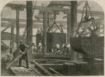 Londoni, Chathami és Doveri vasúti hídművek a Blackfriars-ben alkotó: English School