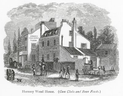 Londoni klubok: Hornsey Wood House (metszet) alkotó: English School