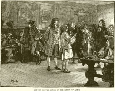 Londoni Kávéház Anne uralkodása alatt alkotó: English School