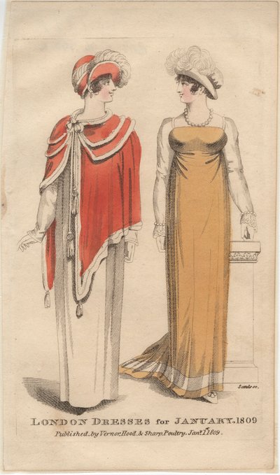 Londoni ruhák 1809, 1809 januárjára alkotó: English School