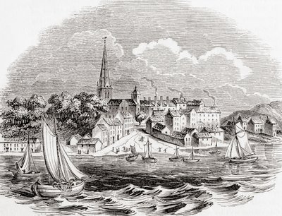 Londonderry, Észak-Írország, a régi Angliából: A Pictorial Museum, pub. 1847 alkotó: English School