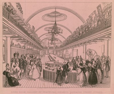 Long Room, Gallery of Practical Science, Adelaide Street, Strand, London alkotó: English School