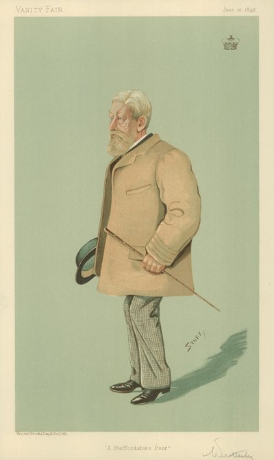 Lord Arthur Wrottesley, A Staffordshire Peer, 1895. június 20., Vanity Fair rajzfilm alkotó: English School