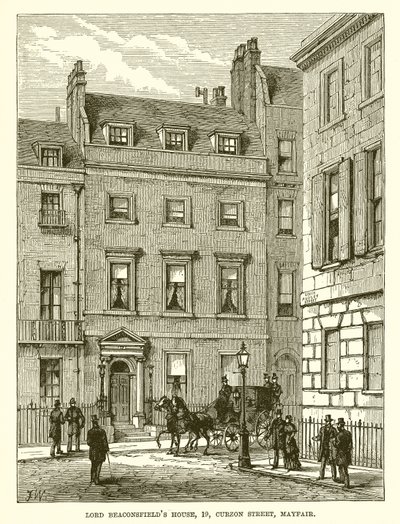 Lord Beaconsfields House, 19, Curzon Street, Mayfair alkotó: English School