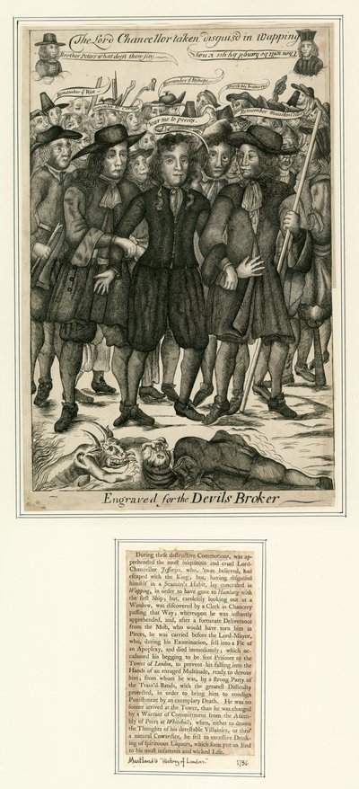 Lord Jefferies kancellárt letartóztatták Wappingban alkotó: English School