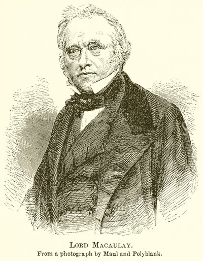 Lord Macaulay alkotó: English School