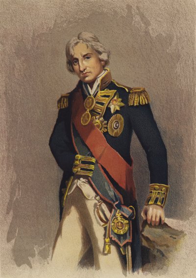 Lord Nelson (színes litográfia) alkotó: English School