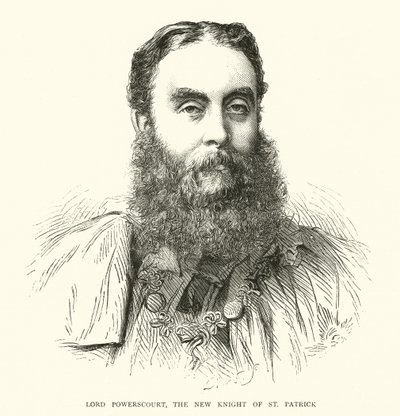 Lord Powerscourt, Szent Patrik új lovagja (metszet) alkotó: English School