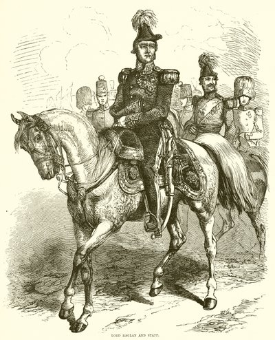 Lord Raglan és a személyzet alkotó: English School