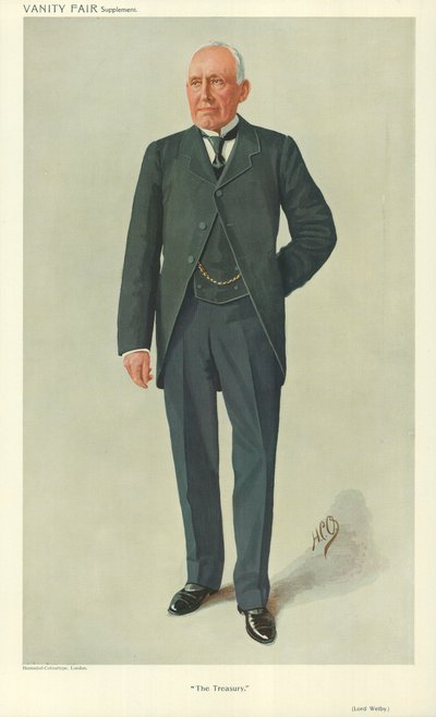 Lord Welby, The Treasury, 1910. március 10., Vanity Fair rajzfilm alkotó: English School