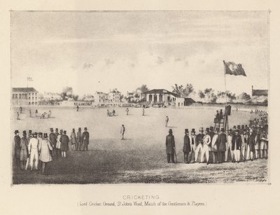 Lords Cricket Ground, S Johns Wood, Match of the Gentlemen and Players alkotó: English School